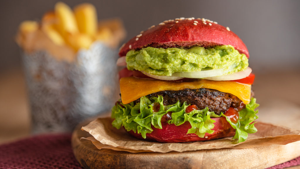 Rote Burger Buns